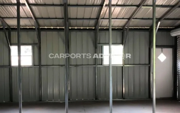 40x25x12 All Vertical Metal Barn