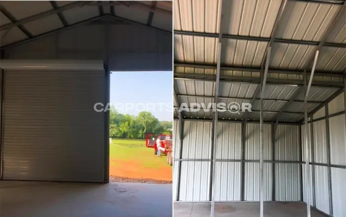 40x25x12 Vertical Roof Metal Barn