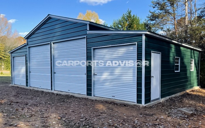 44x30x12 Carolina Barn Side View