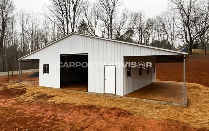 48x40x12 Continuous Roof Barn Out