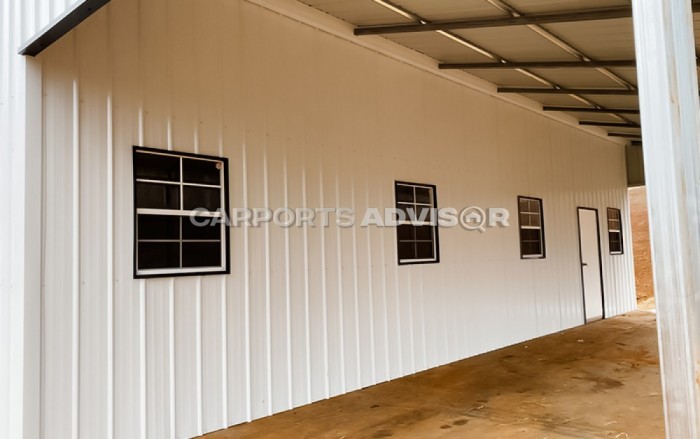 48x40x12_Continuous_Roof_Metal_Barn 4