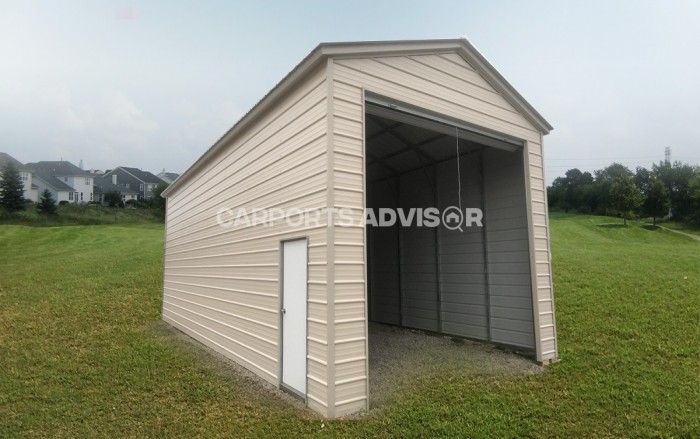 18x40x14 vertical roof rv garage