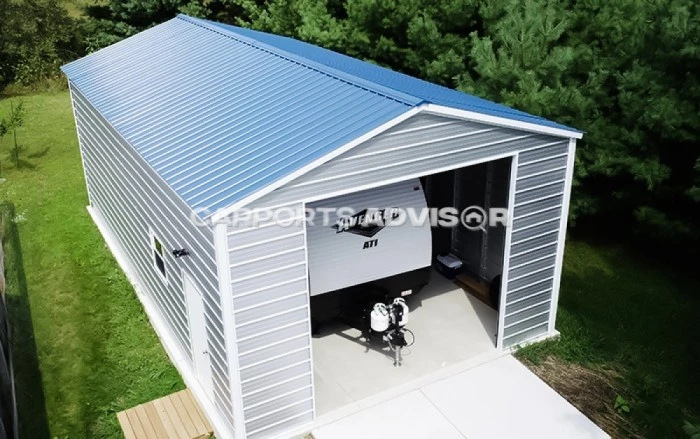 20'x35'x12' Metal RV Garage