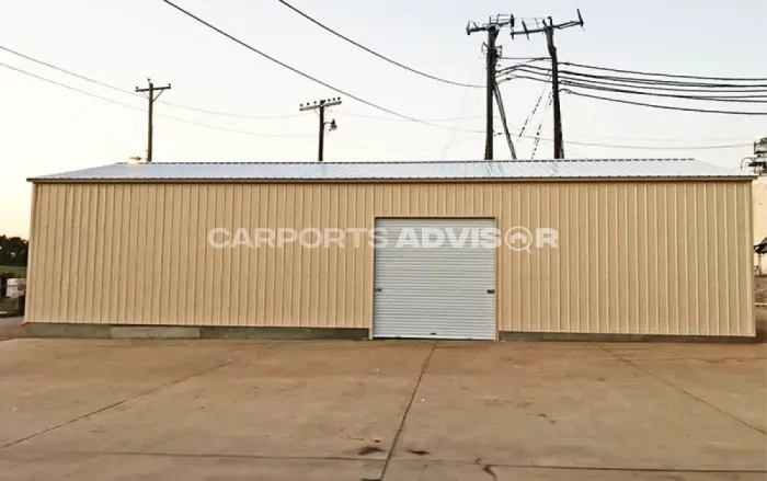 30x40x10 Vertical Commercial Metal Garage