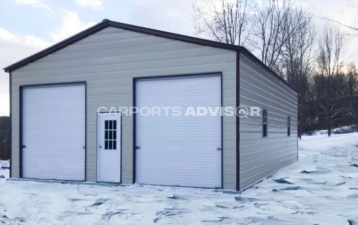 30' x 40' x 12' Vertical Roof Metal Garage