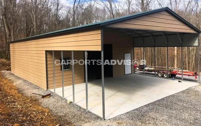 30x65x12 Steel Utility Carport