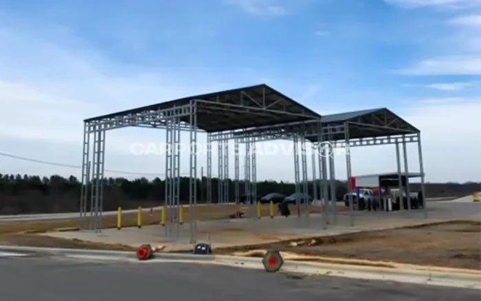 32'x32'x20' Vertical Steel Carport