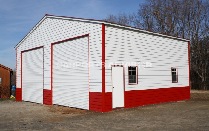 40x32x14 Vertical Roof Commercial Metal Building