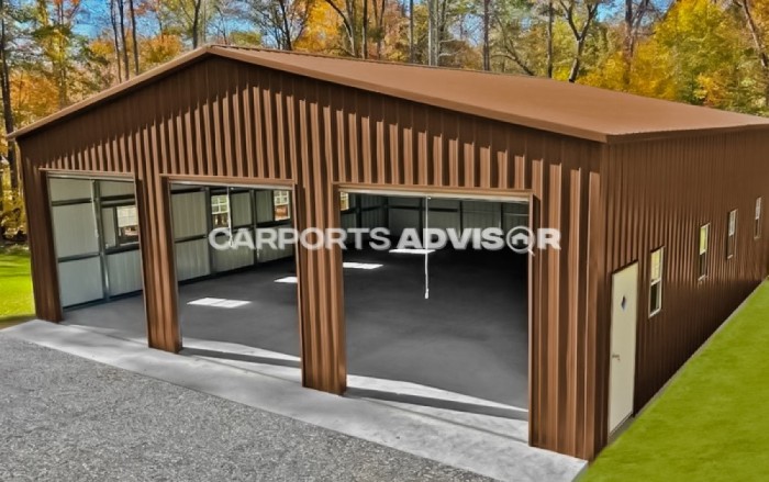 40' x 40' x 12' All Vertical Metal Building