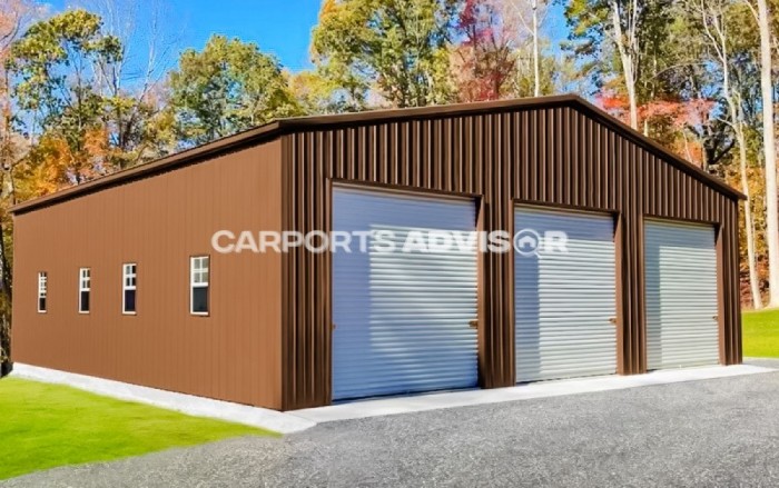 40x40x12 All Vertical Metal Building Front View Carports Advisor