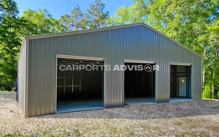 40'x 50' x 12' Vertical Roof Metal Garage Workshop