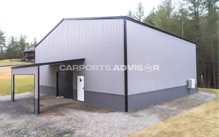 44x40x18 Tow Tone Vertical Commercial Metal Building