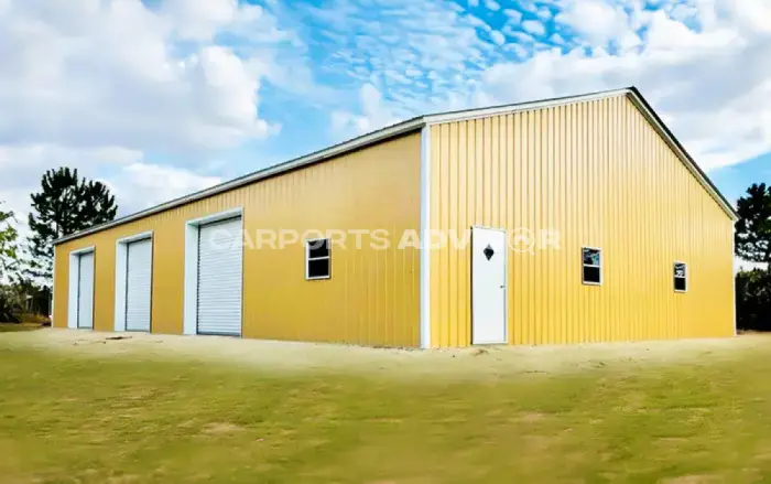 46' X 76' X 12' All Vertical Commercial Metal Building