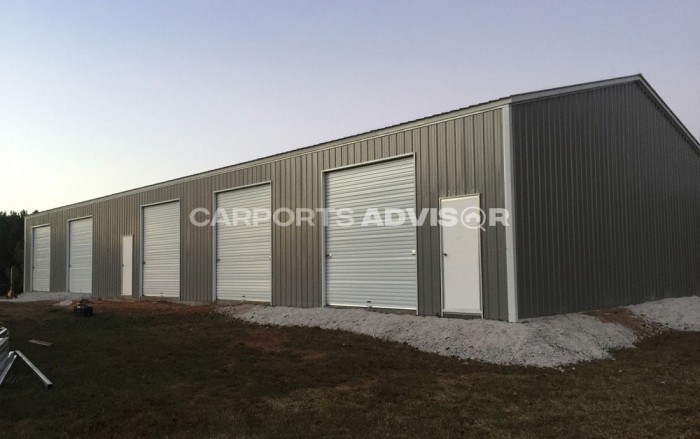 50x100x12 All Vertical Clear Span Building