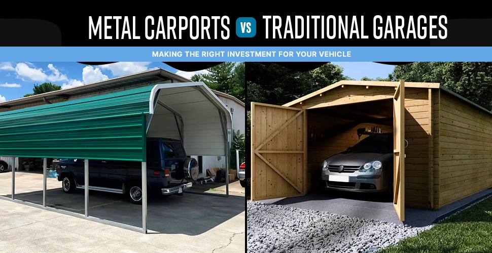 Metal Carports vs. Traditional Garages: Making the Right Investment for Your Vehicle