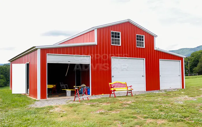 42′ x 36′ x 15′ Carolina Metal Barn