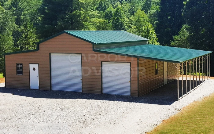 54' x 40' x 12' Step Down Barn