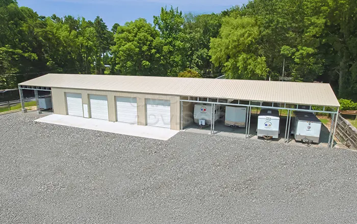 40' x 153' x 14' Multi-Bay Metal Storage Building