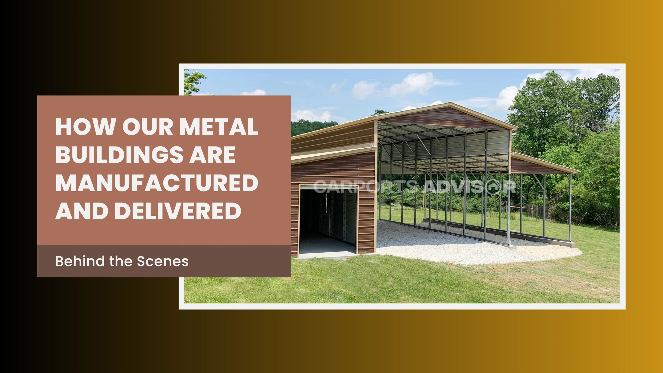 Metal Buildings Manufacturing and Delivery