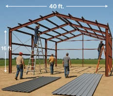 40x60 metal barn