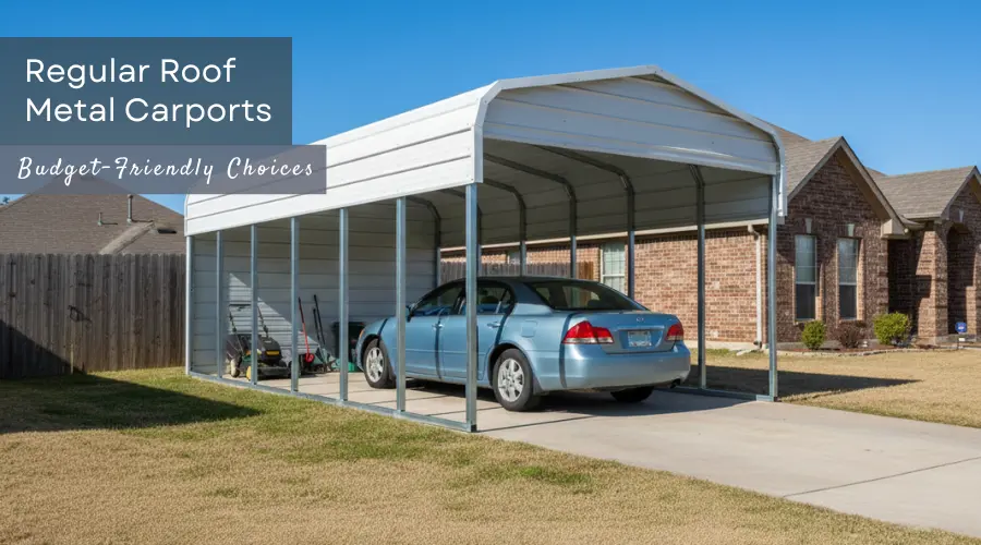 Regular Roof Metal Carports