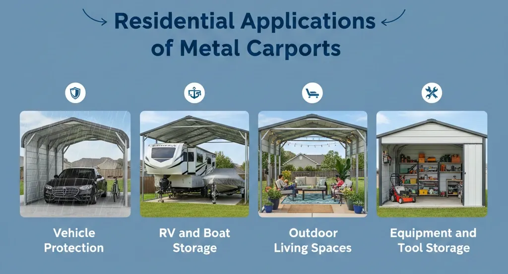 Residential Applications of Steel Carports